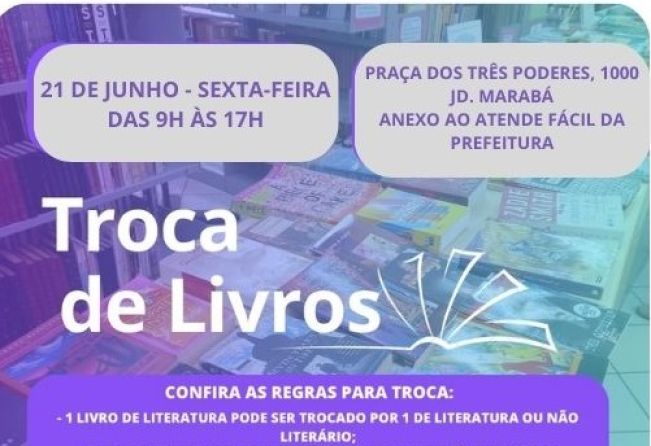 “Troca de Livros” vai ser realizada na próxima sexta-feira, dia 21, na Biblioteca do Paço Municipal de Itapetininga