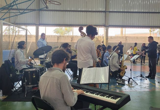 EMEF “Professora Maria Cecília Rolim Nalesso” promove evento cultural com a Big Band do Conservatório de Tatuí